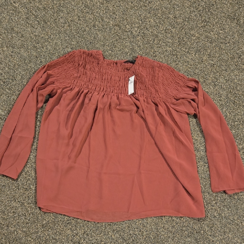 Banana Republic Smocked Blouse